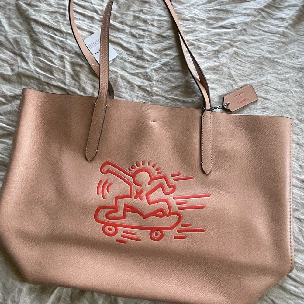 Coach Keith Haring limited edition leather skater tote
